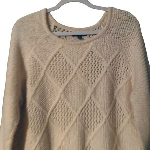 American Eagle AE Women’s‎ Sweater Chunky Wool Blend Size Large Longline - Picture 2 of 6